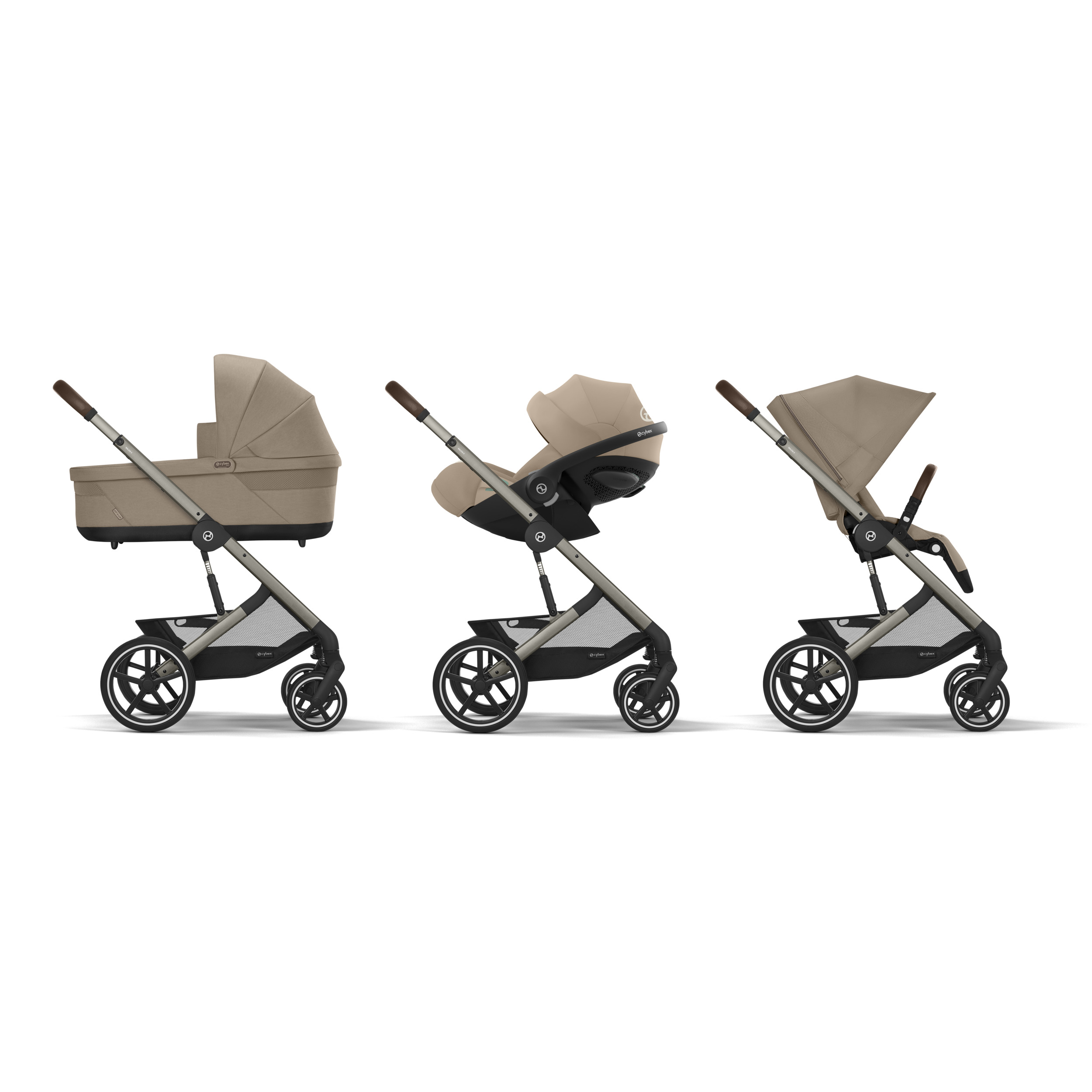 Cybex Balios S LUX Almond Beige | 4w1 | Cloud G + baza G | adaptery - obrazek 9