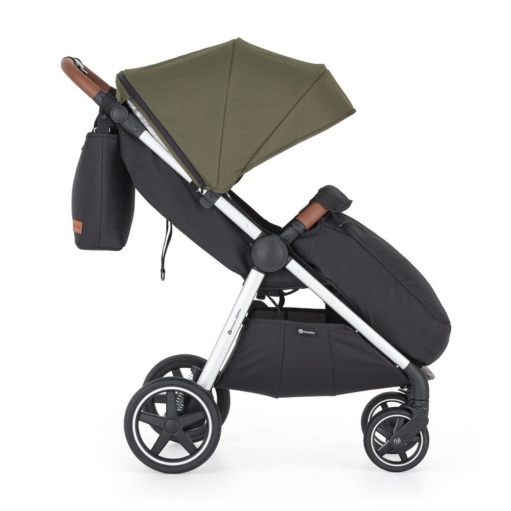 Petite&Mars ROYAL 3 | Wózek spacerowy + Torba | Mature Olive Silver - obrazek 3