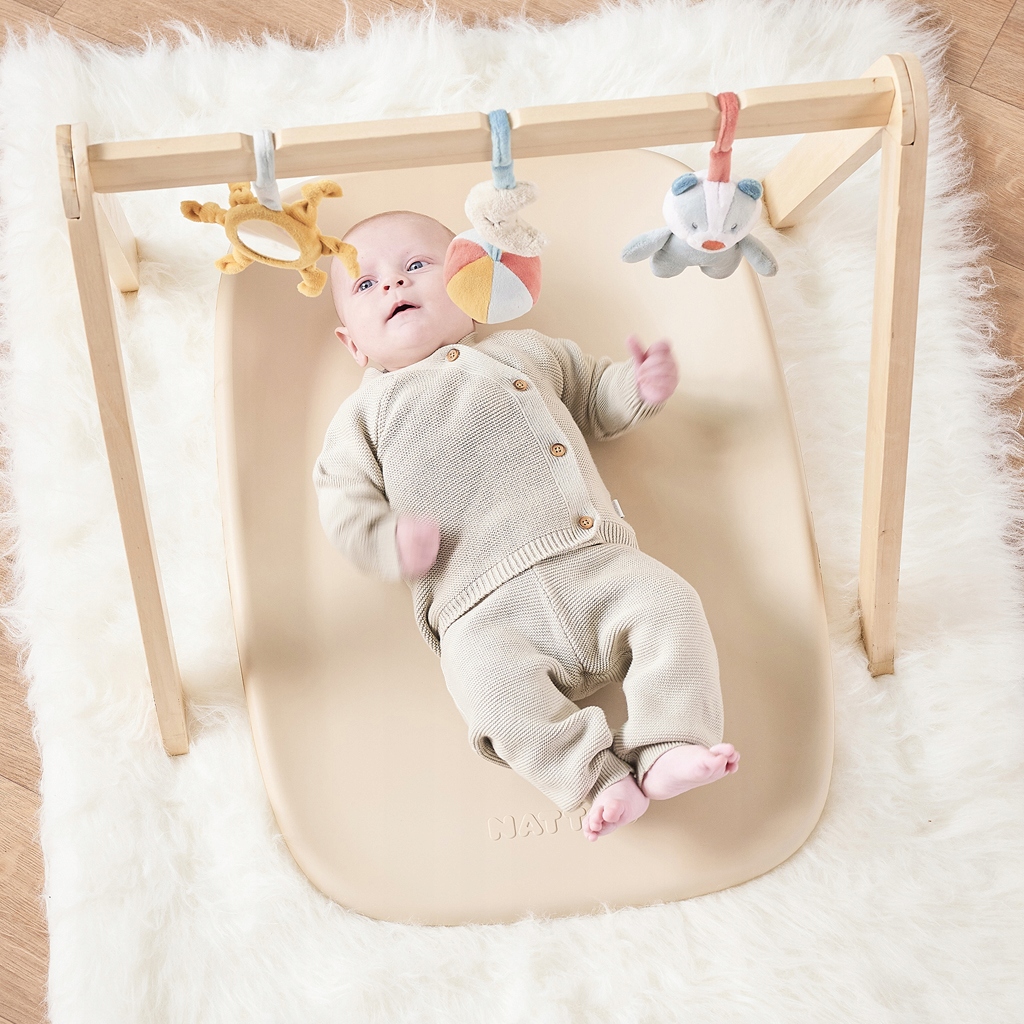 NATTOU SOFTY | MIĘKKA MATA DO PRZEWIJANIA | kolor BEIGE | - obrazek 2