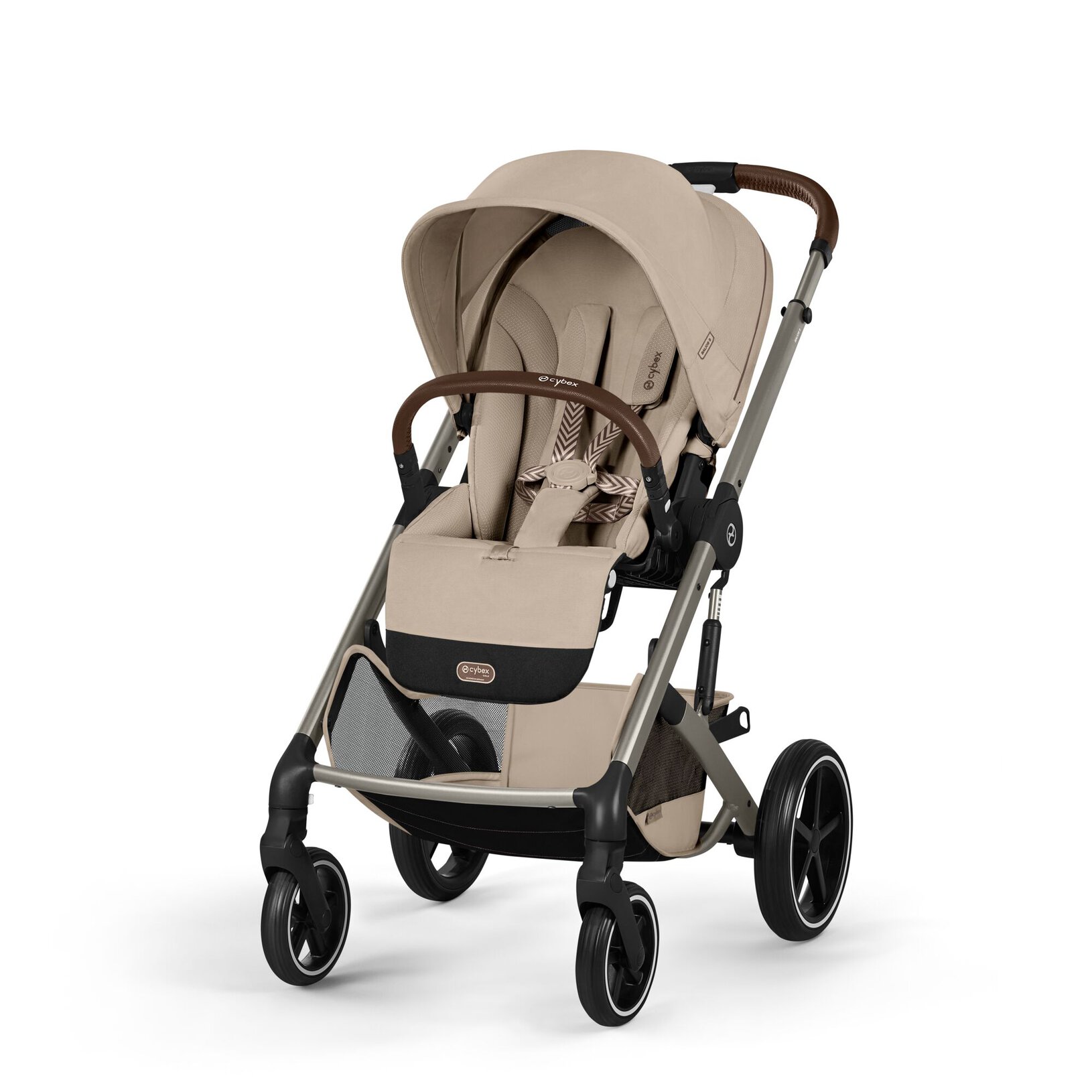 Cybex Balios S Lux Almond Beige | 3w1 | Cloud G3 + adaptery - obrazek 4