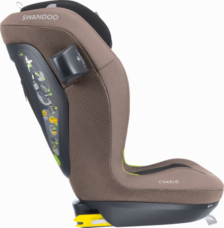 SWANDOO CHARLIE | Fotelik samochodowy | 100-150cm | BRILLIANT BROWN | - obrazek 5