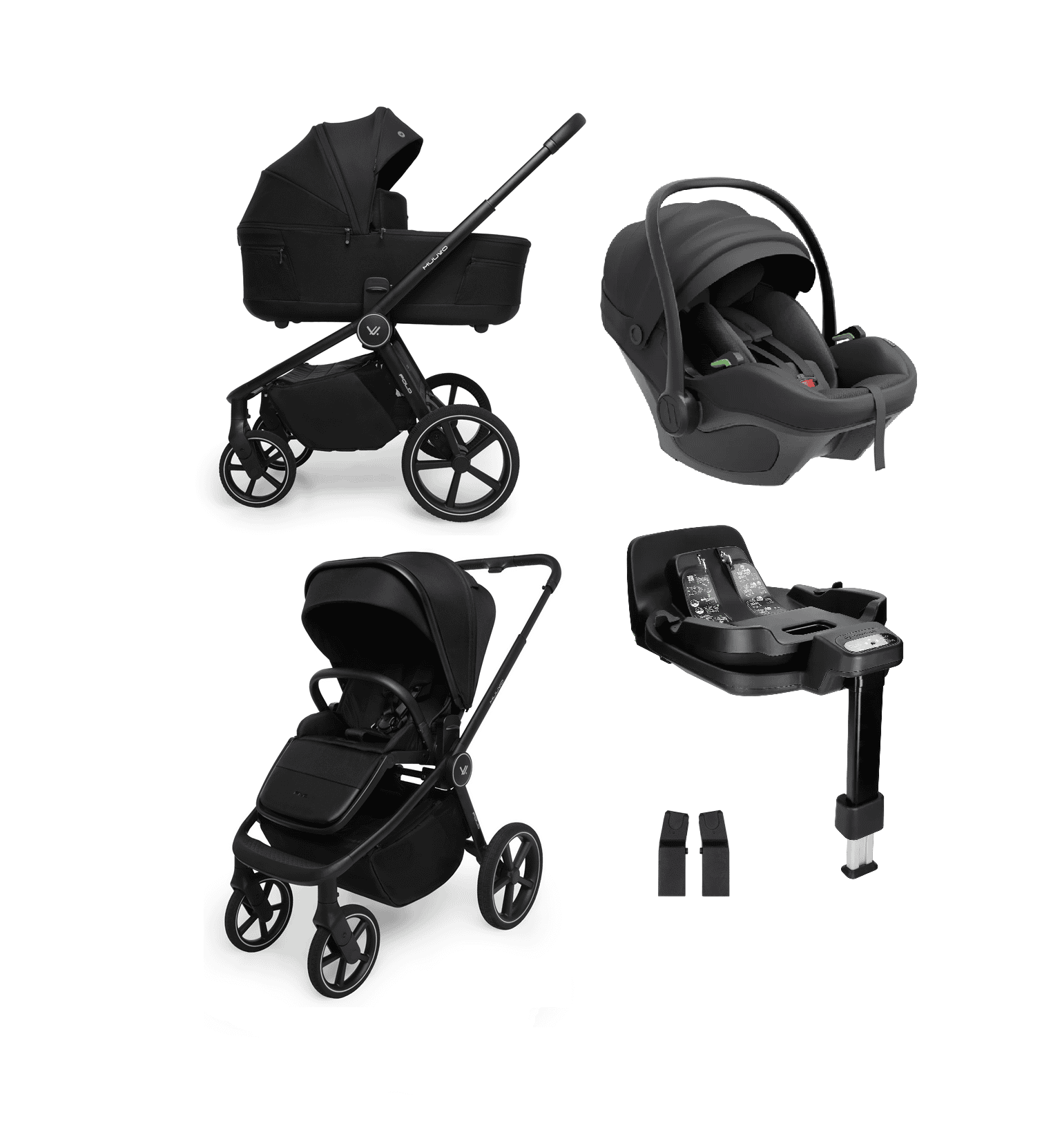 Zestaw 4w1 | Muuvo Fold kol. Classic Black