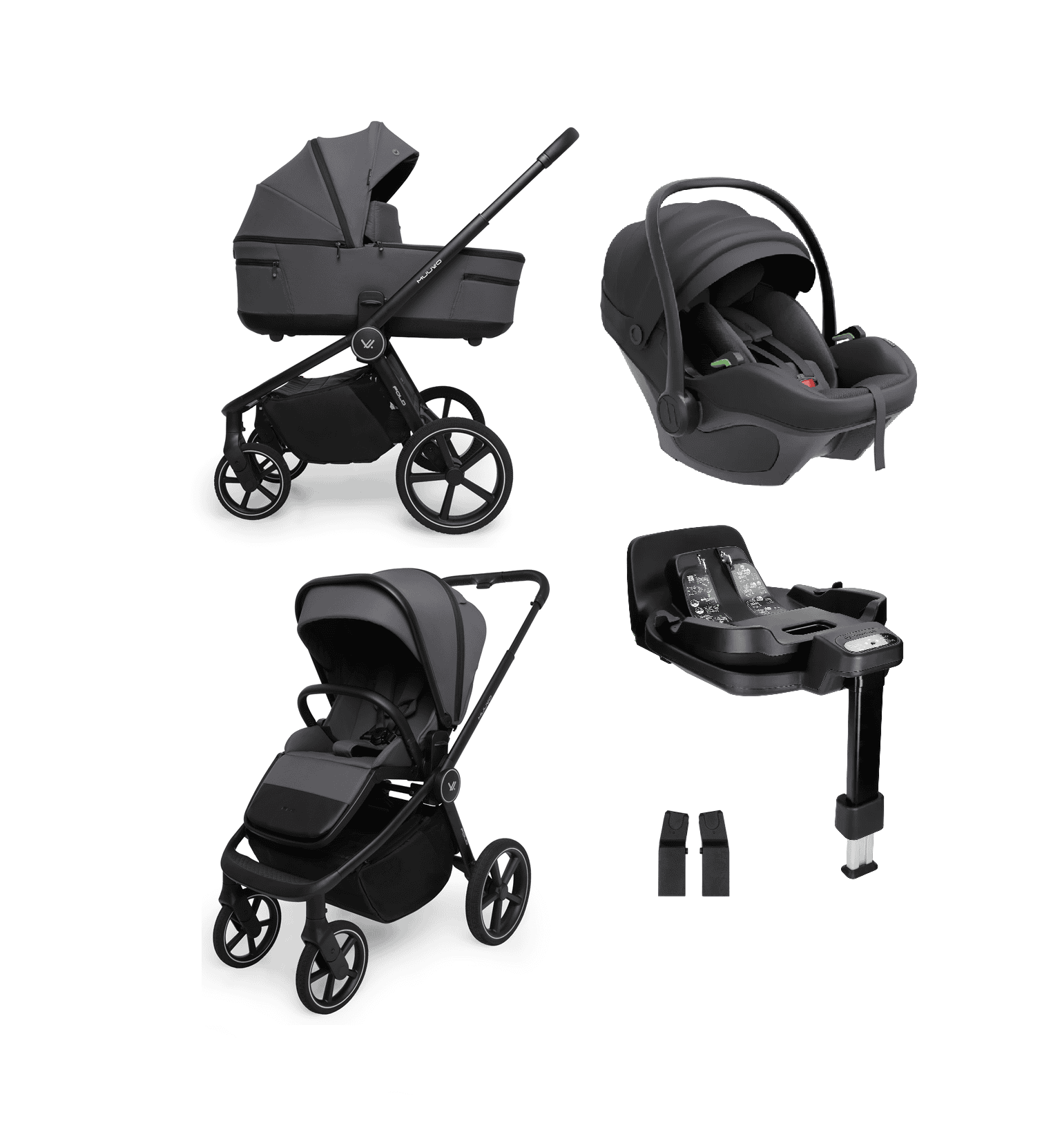 Zestaw 4w1 | Muuvo Fold kol. Iron Graphite