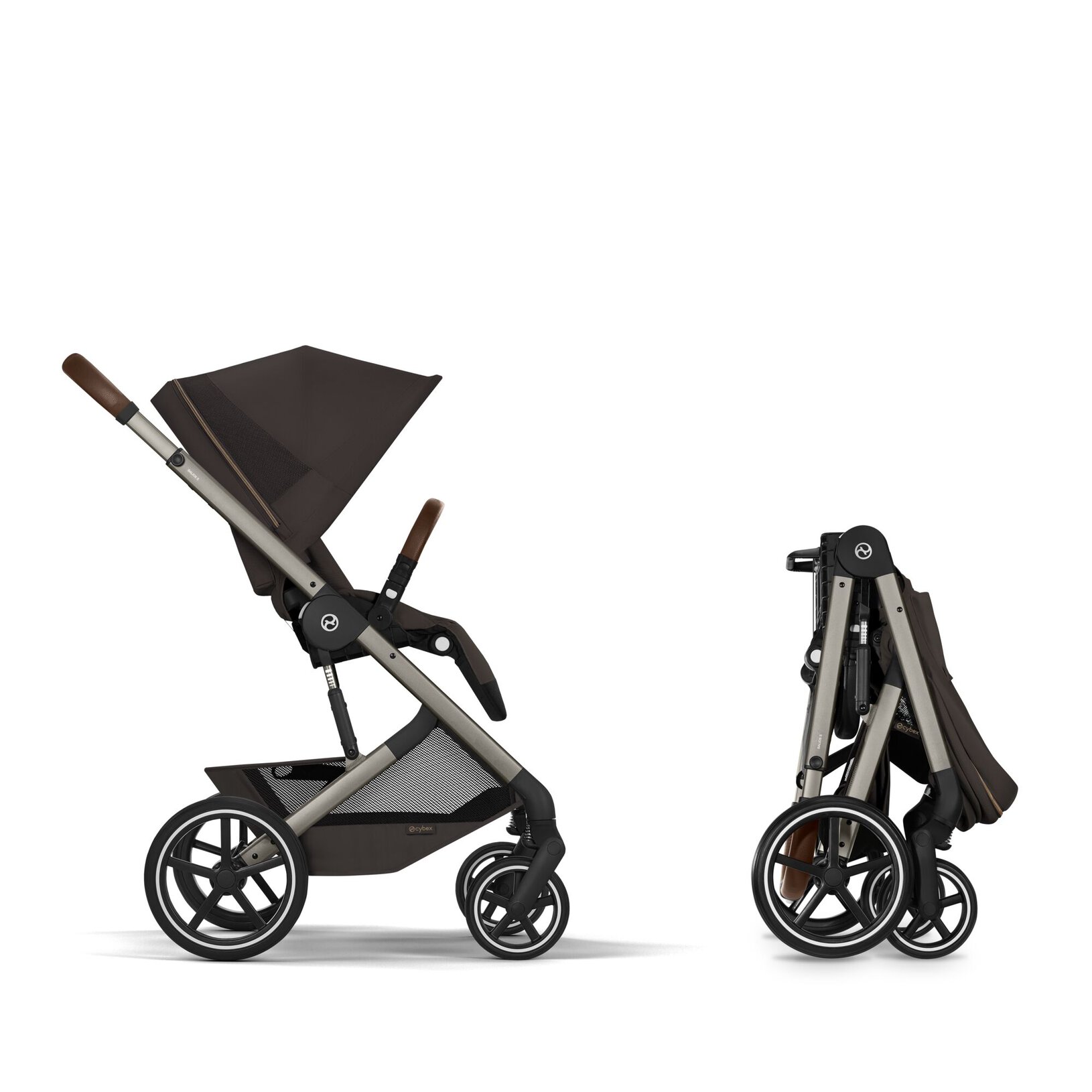 Cybex Balios S LUX 2026 | wózek wielofunkcyjny 2w1 ze skladaną gondolą | Chocolate Brown | - obrazek 6