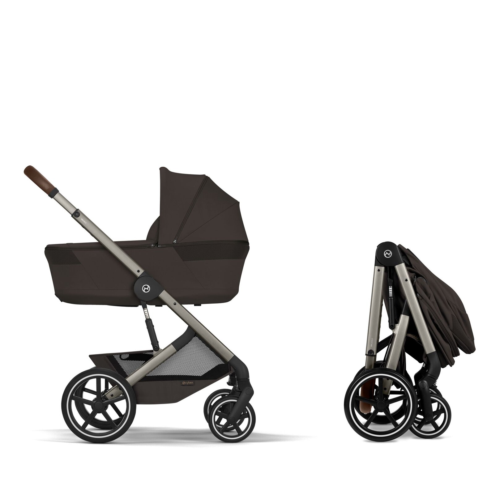 Cybex Balios S LUX 2026 | wózek wielofunkcyjny 2w1 ze skladaną gondolą | Chocolate Brown | - obrazek 3