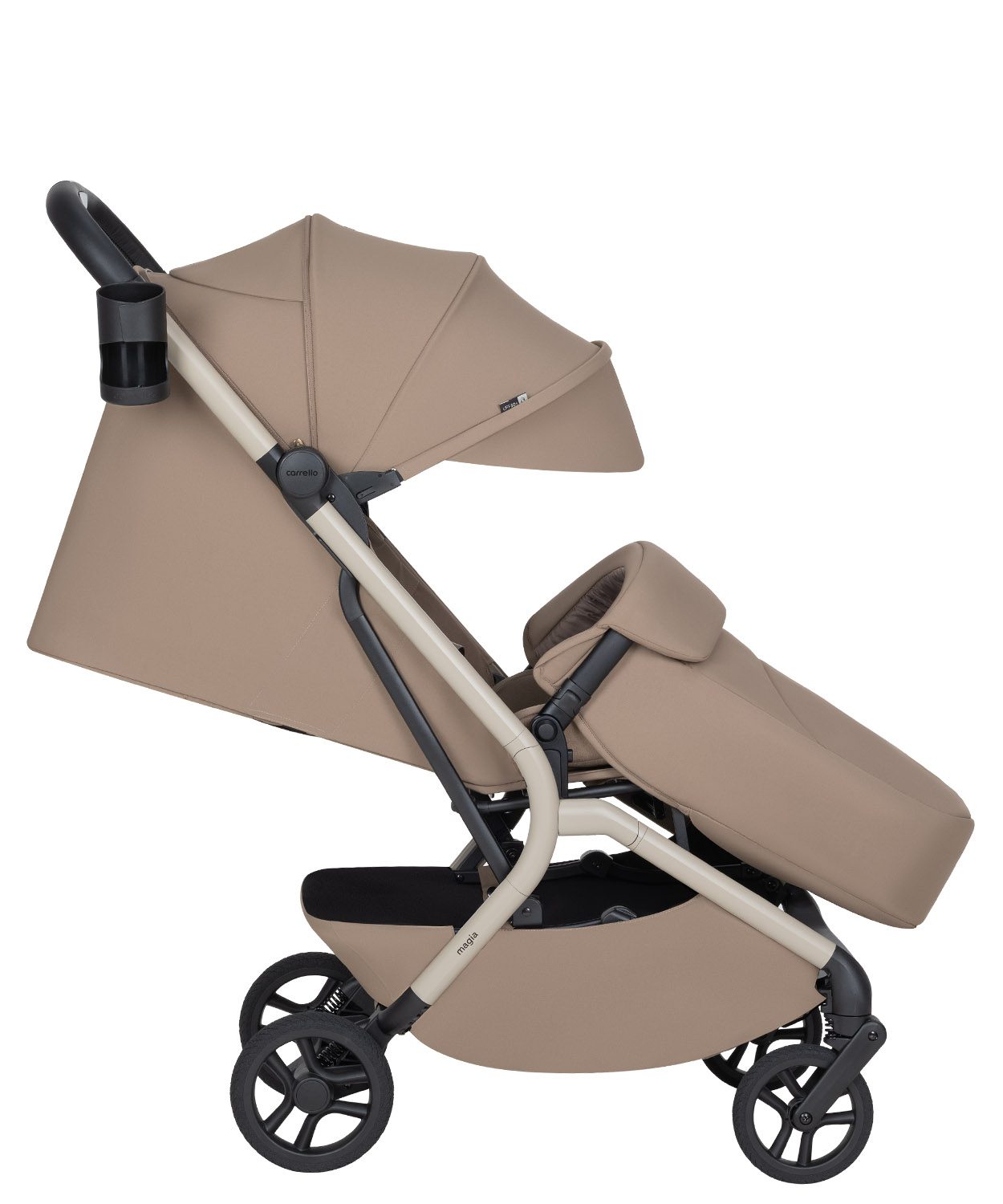 Carrello Magia 2.0 | lekki, kompaktowy wózek spacerowy | Spice Beige - obrazek 3
