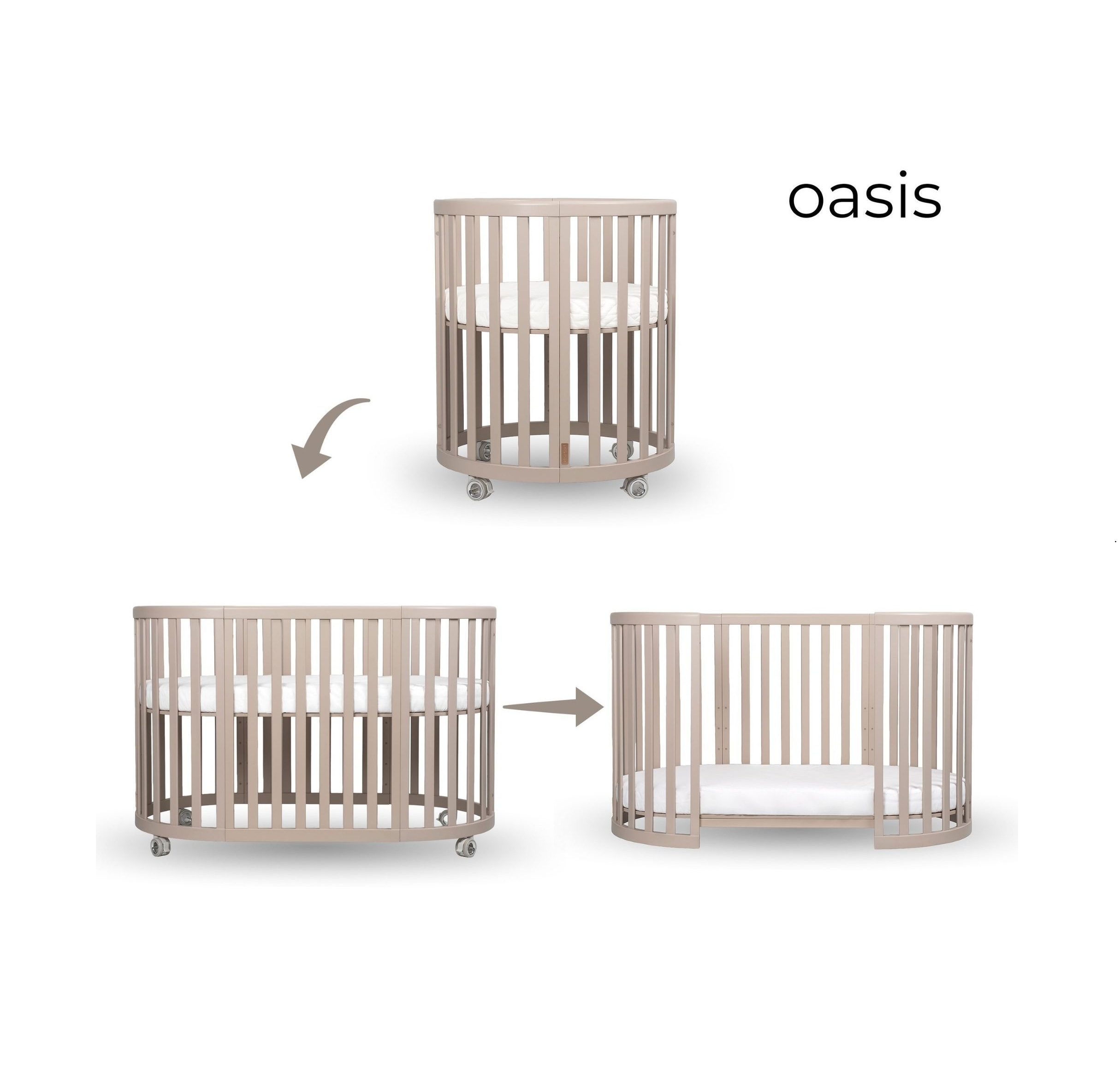 Espiro Oasis łożeczko drewniane Cashmere